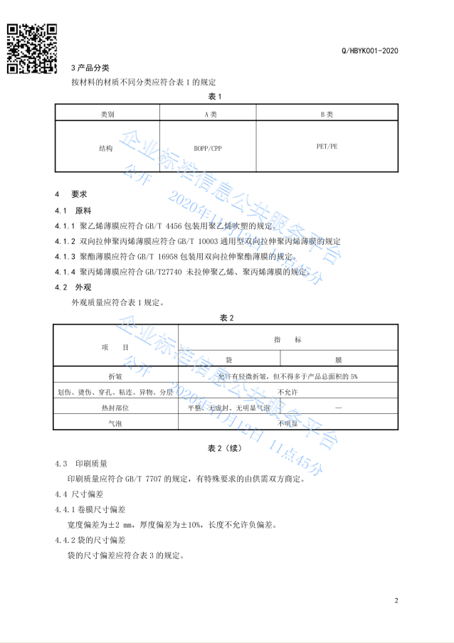 已备案企标